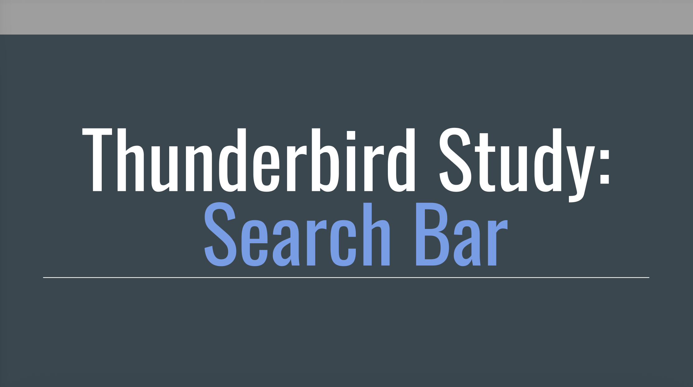 Thunderbird accessibility study thumbnail