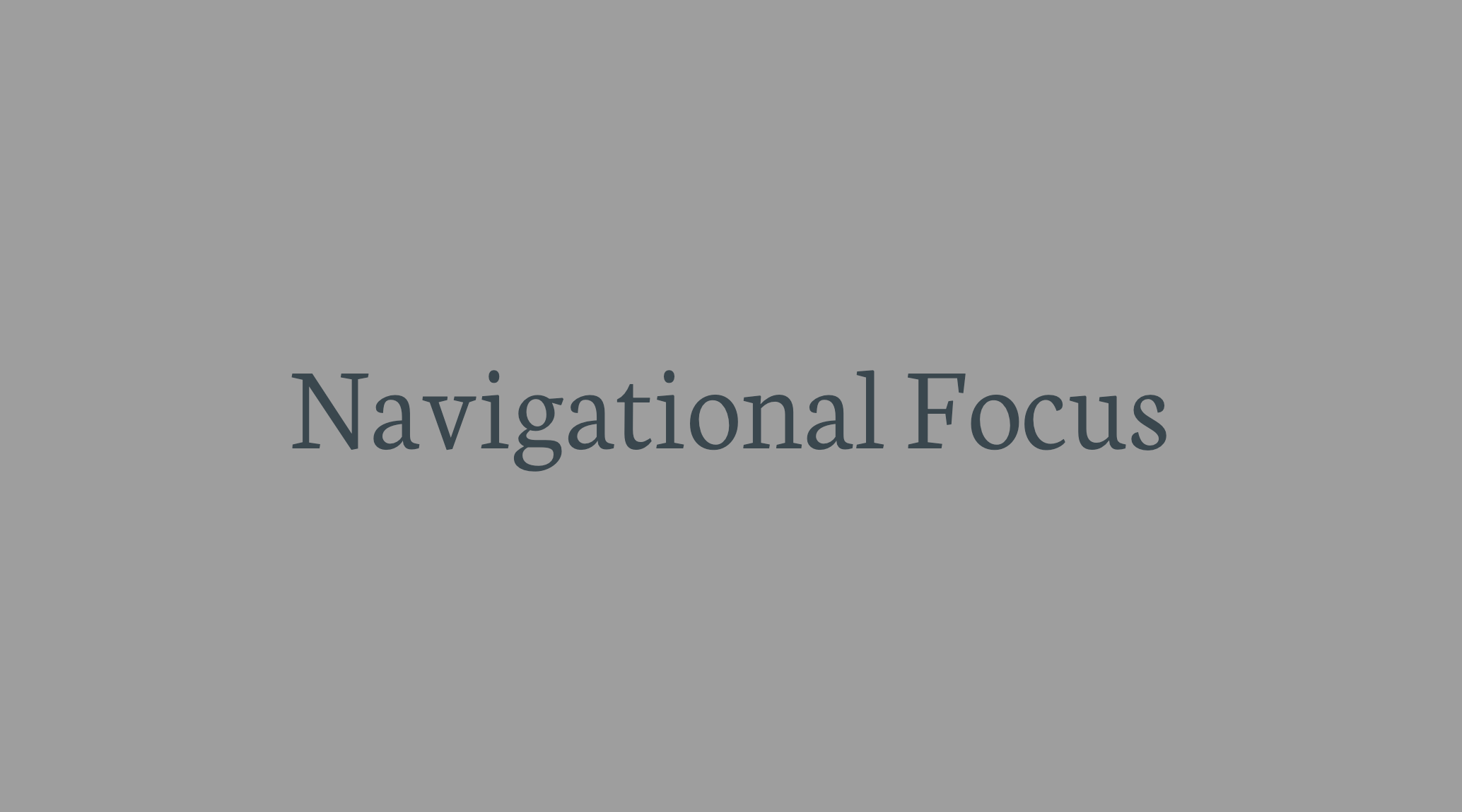 Navigational Focus Findings Thumbnail